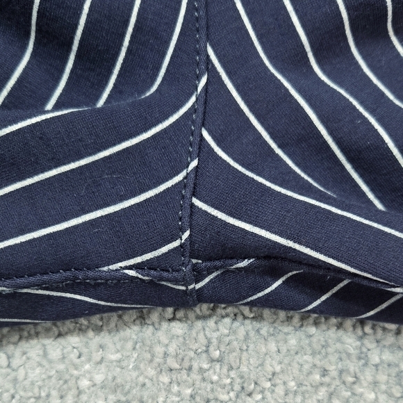 Betabrand Blue Stripe Ponte Two Pocket Yoga Dress Pants Bootcut Office Comfy - Picture 9 of 9